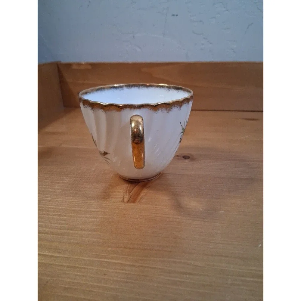 Cup Vintage Adderley Fine Bone China Tea Cup Thistle England 3